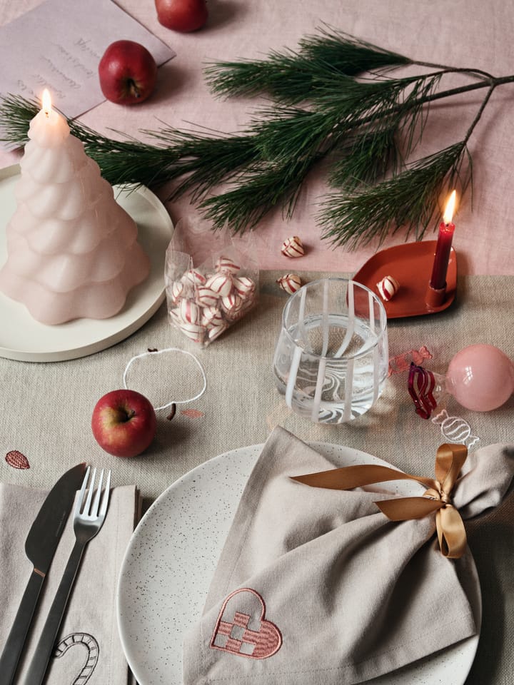 Candy 크리스마스 트리 펜던트 글래스 2 pieces, Dusty pink Broste Copenhagen | 브로스테코펜하겐