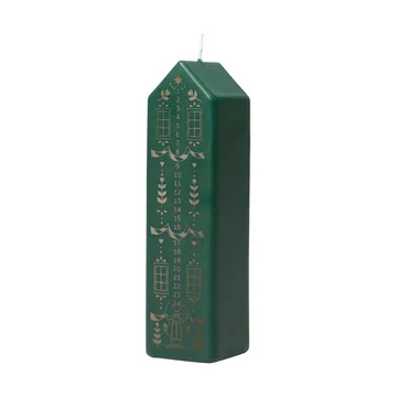 Casa 캘린더 캔들 - Dark green-gold - Broste Copenhagen | 브로스테코펜하겐