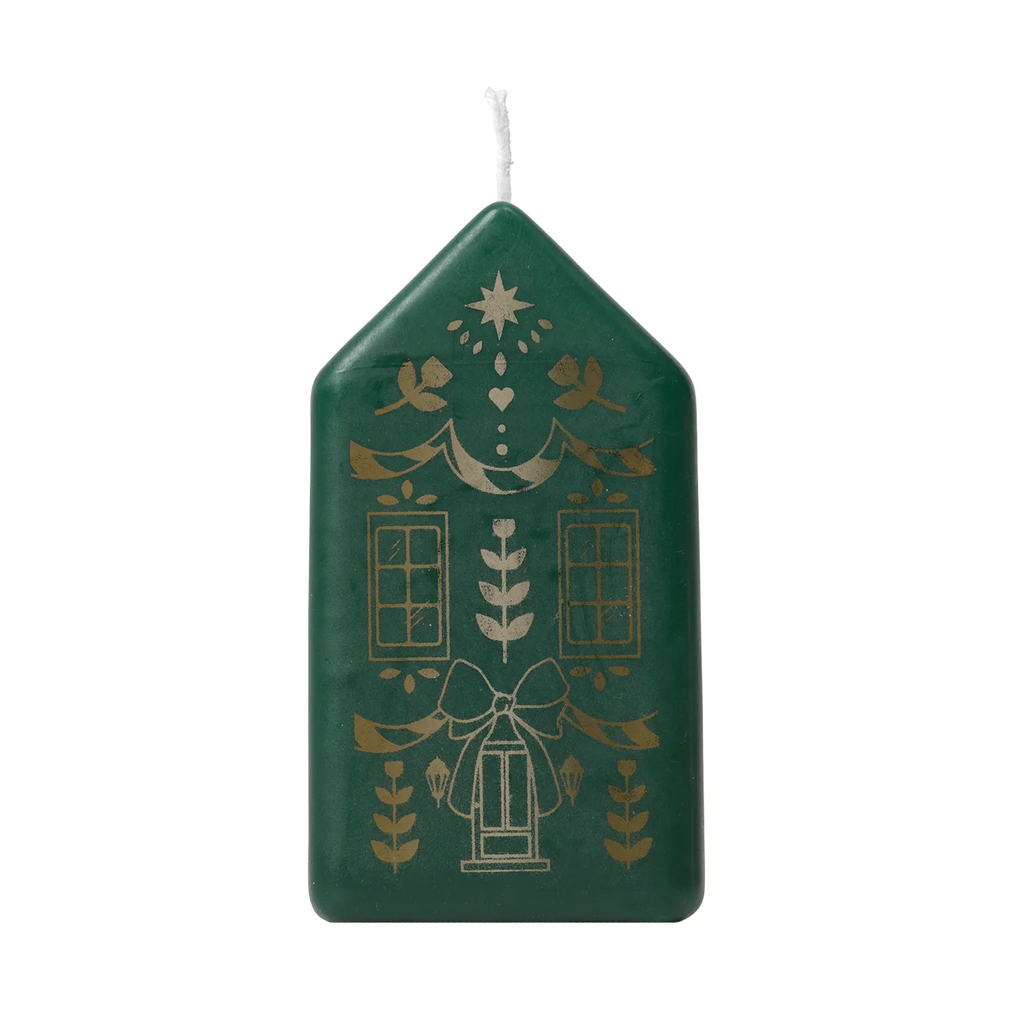 Casa 기둥 양초, Dark green-gold Broste Copenhagen | 브로스테코펜하겐
