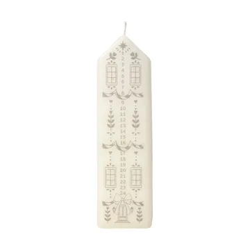 Casa 캘린더 캔들 - White-Silver - Broste Copenhagen | 브로스테코펜하겐