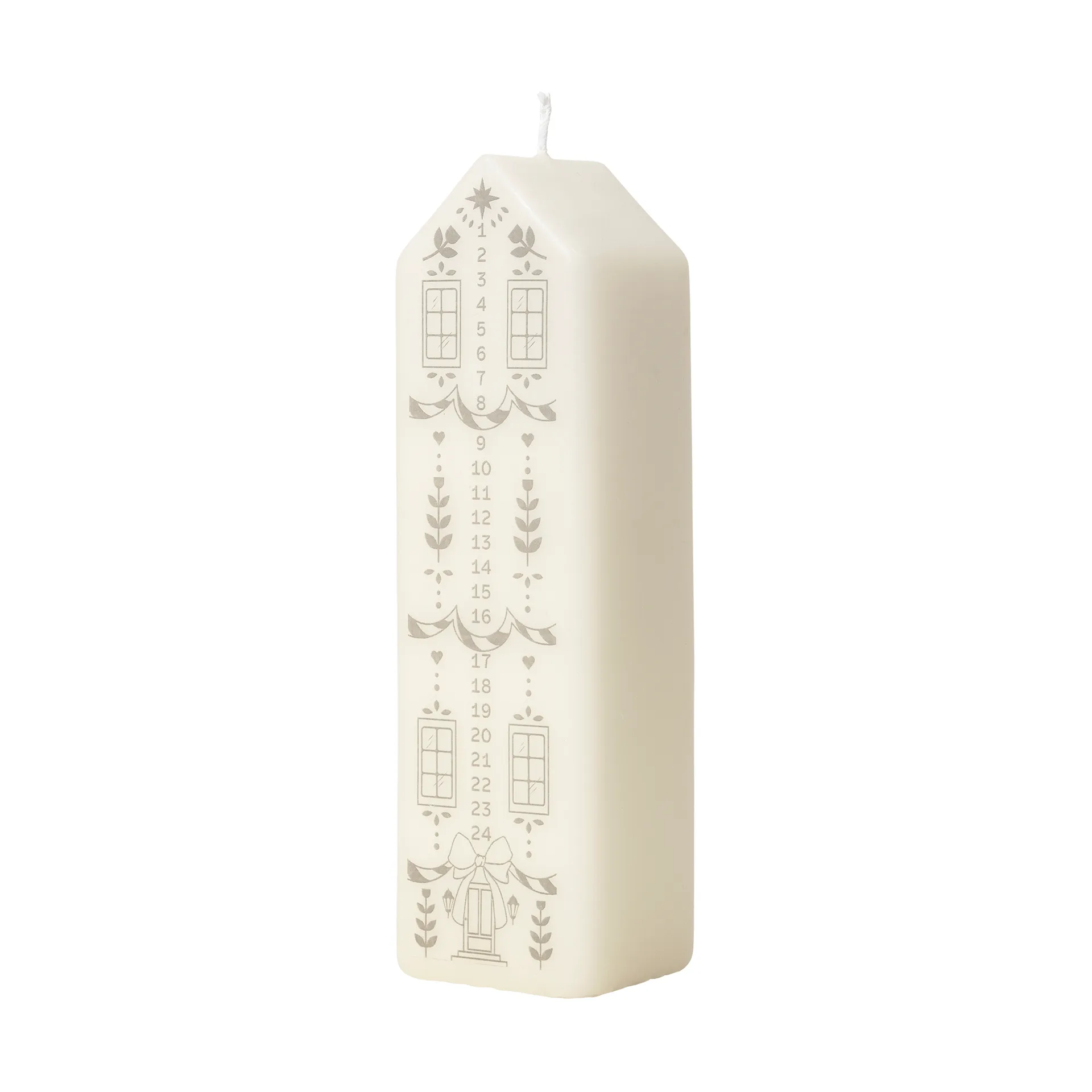 Casa 캘린더 캔들, White-Silver Broste Copenhagen | 브로스테코펜하겐