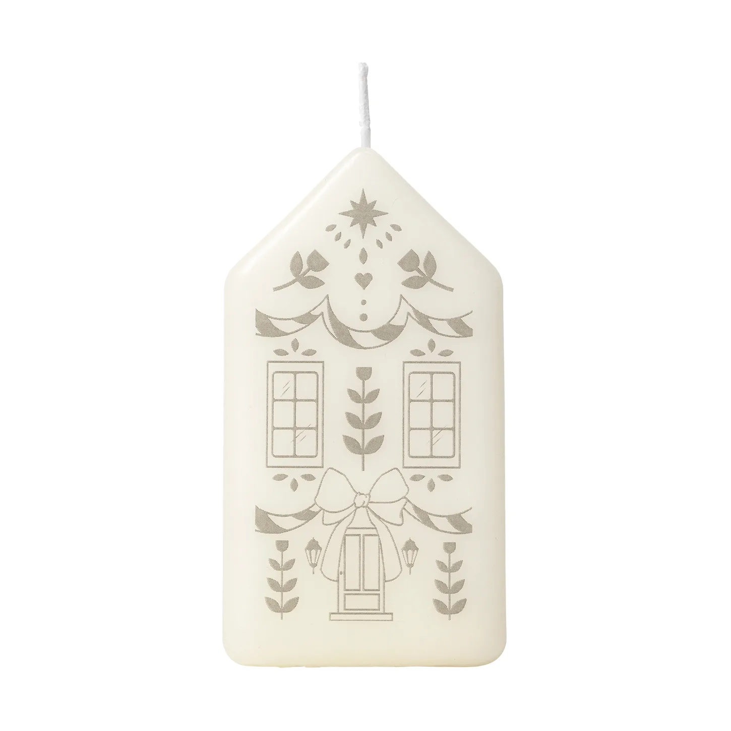 Casa 기둥 양초, White-Silver Broste Copenhagen | 브로스테코펜하겐
