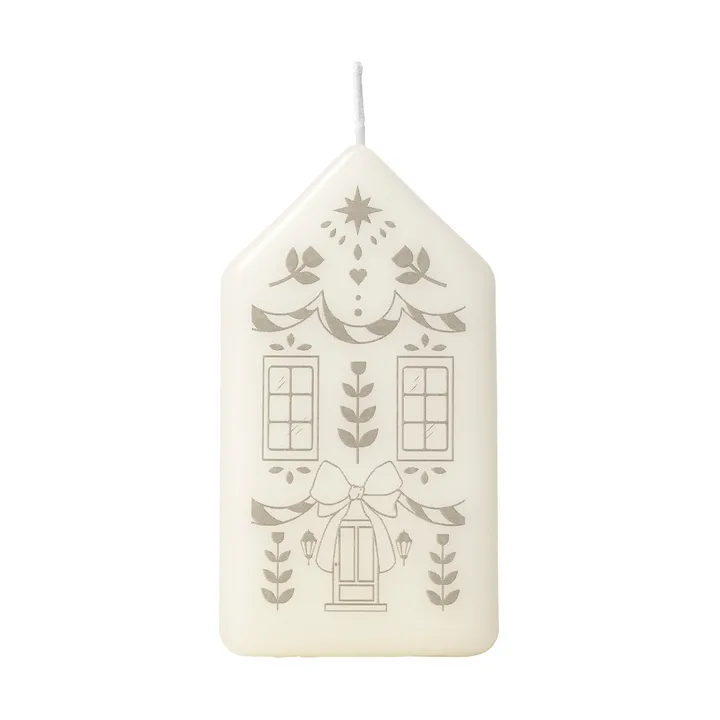 Casa 기둥 양초 - White-Silver - Broste Copenhagen | 브로스테코펜하겐