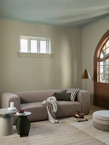 Dagmar 쿠션 커버 50x50 cm - Off white-intense blue - Broste Copenhagen | 브로스테코펜하겐