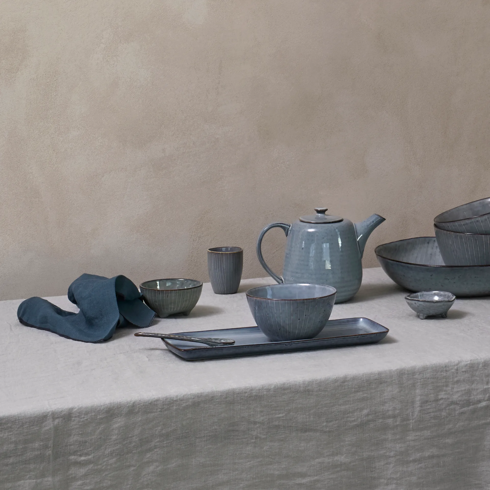 그라찌에 리넨 냅킨, dark blue (insignia blue) Broste Copenhagen | 브로스테코펜하겐