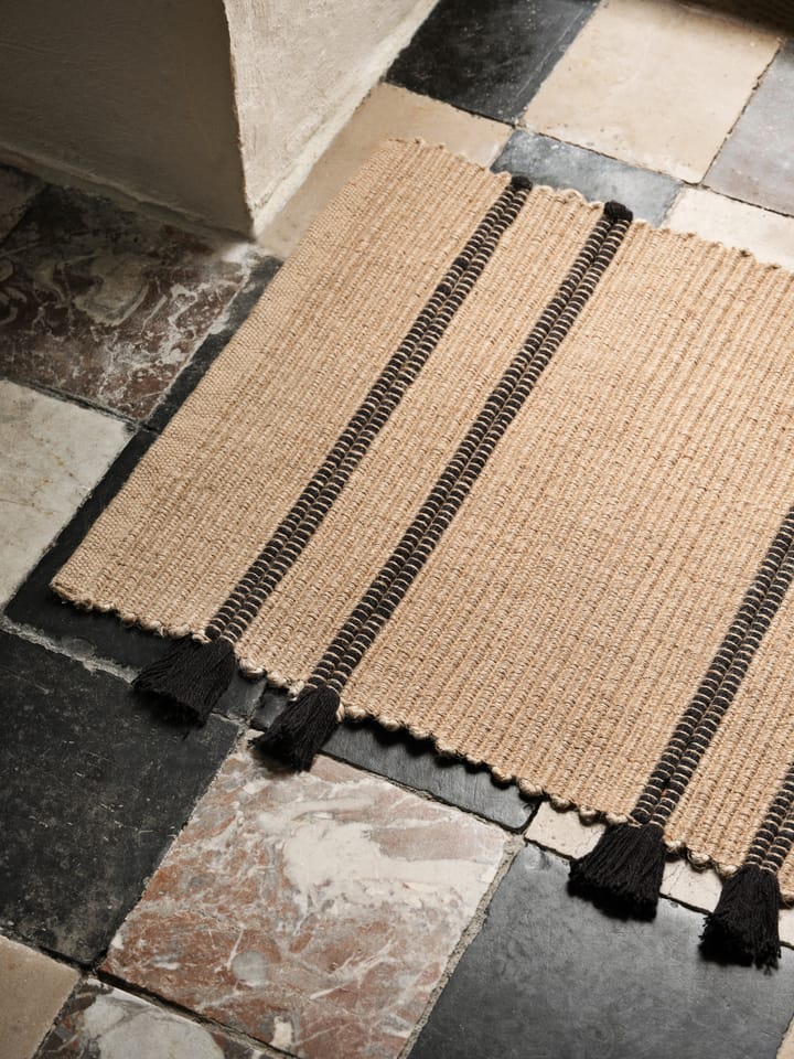 Ezra 도어 매트 50x70 cm, Natural-black Broste Copenhagen | 브로스테코펜하겐