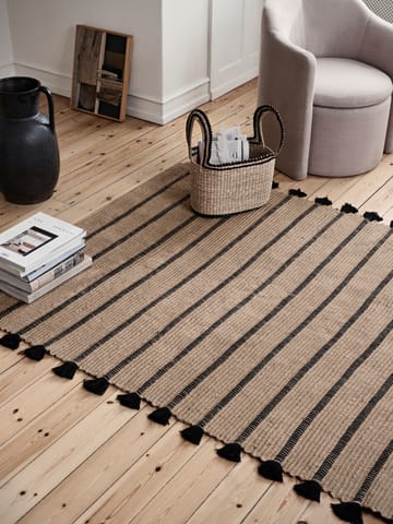 Ezra 러그 70x140 cm - Natural black - Broste Copenhagen | 브로스테코펜하겐