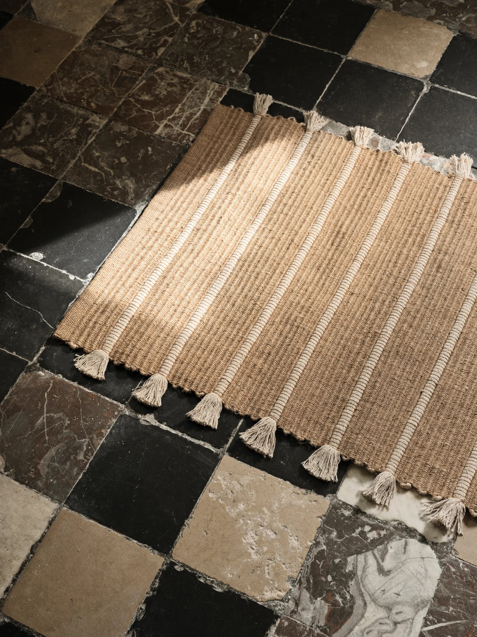 Ezra 러그 70x140 cm, Natural off-white Broste Copenhagen | 브로스테코펜하겐