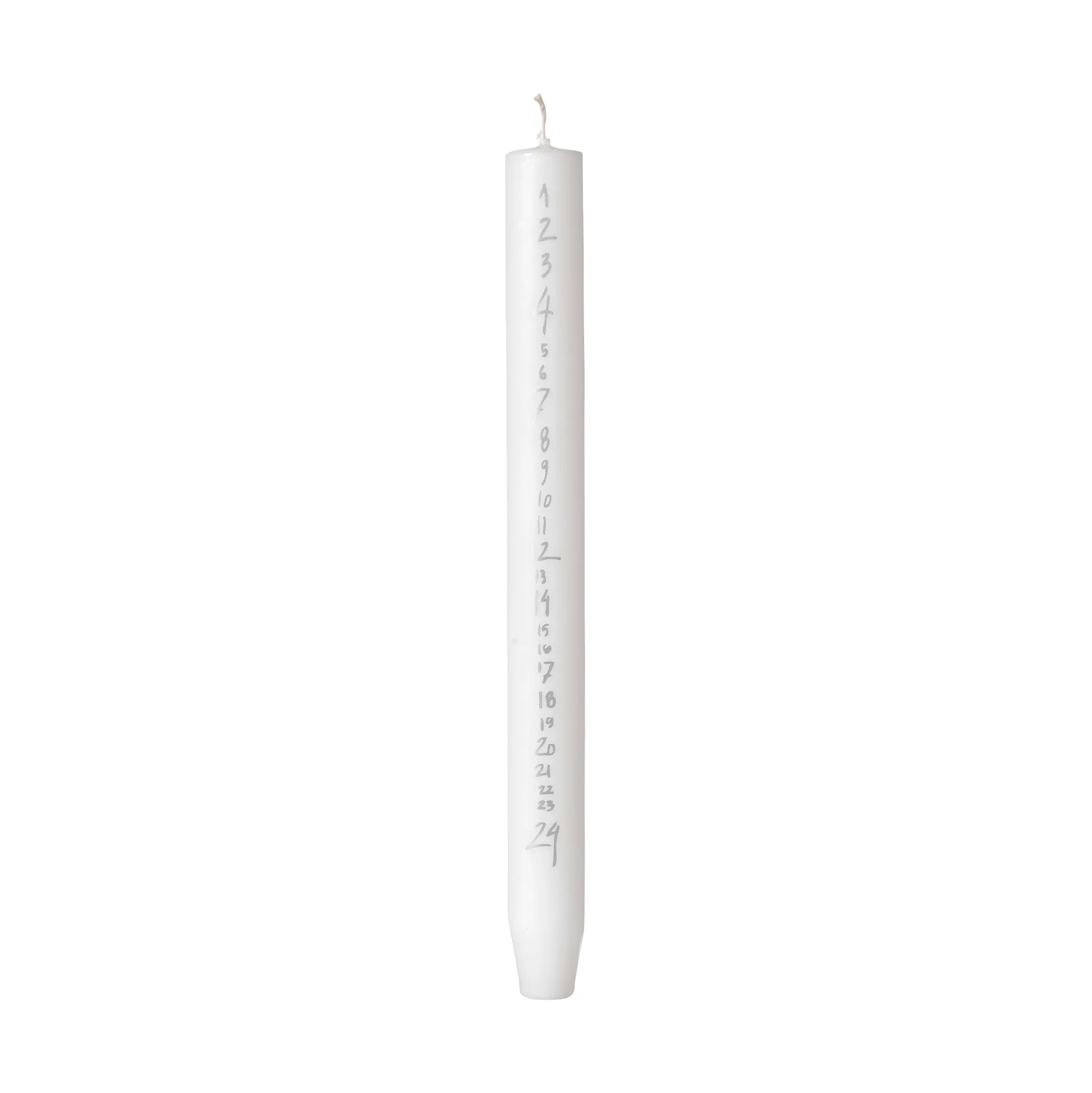 Handwritten 캘린더 양초, Pure White-Silver Broste Copenhagen | 브로스테코펜하겐