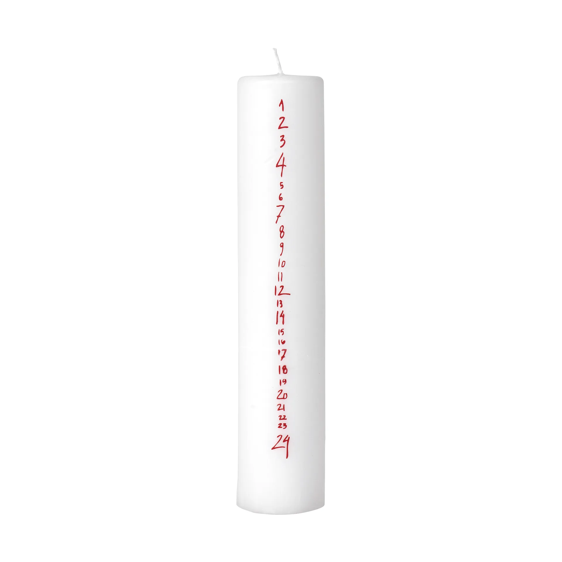 Handwritten 캘린더 양초, White-Red Broste Copenhagen | 브로스테코펜하겐
