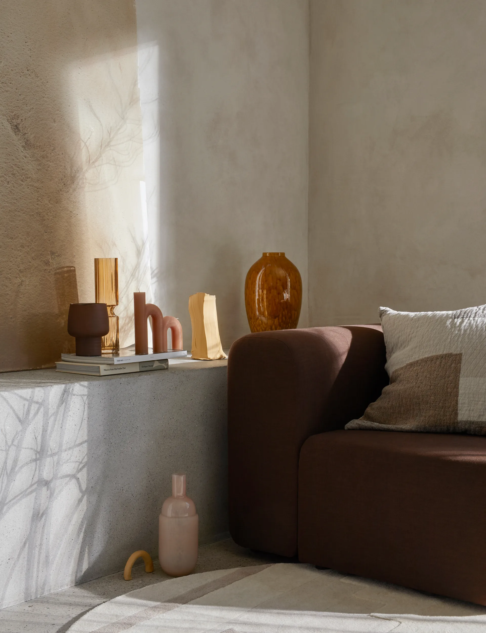 Hyacint 글래스 화병 31.7 cm, Indian tan Broste Copenhagen | 브로스테코펜하겐