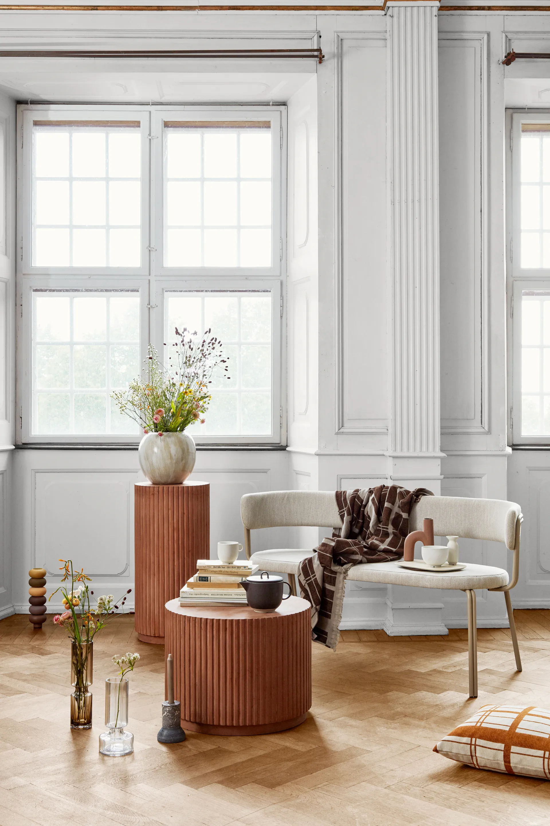 Hyacint 글래스 화병 31.7 cm, Indian tan Broste Copenhagen | 브로스테코펜하겐