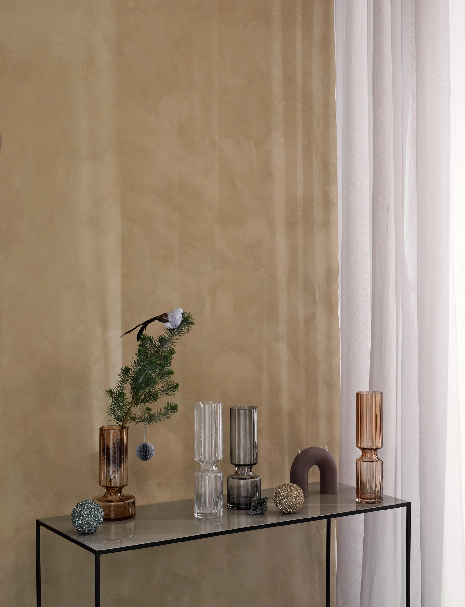 Hyacint 글래스 화병 31.7 cm, Indian tan Broste Copenhagen | 브로스테코펜하겐