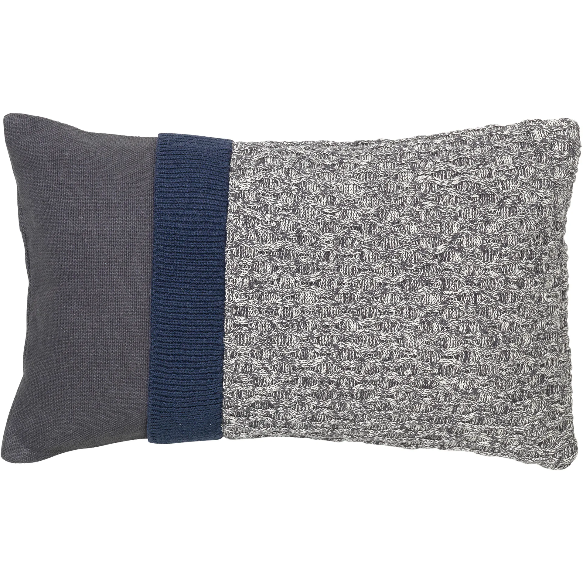 Knit 쿠션 커버 30x50 cm, Dark grey-blue night Broste Copenhagen | 브로스테코펜하겐