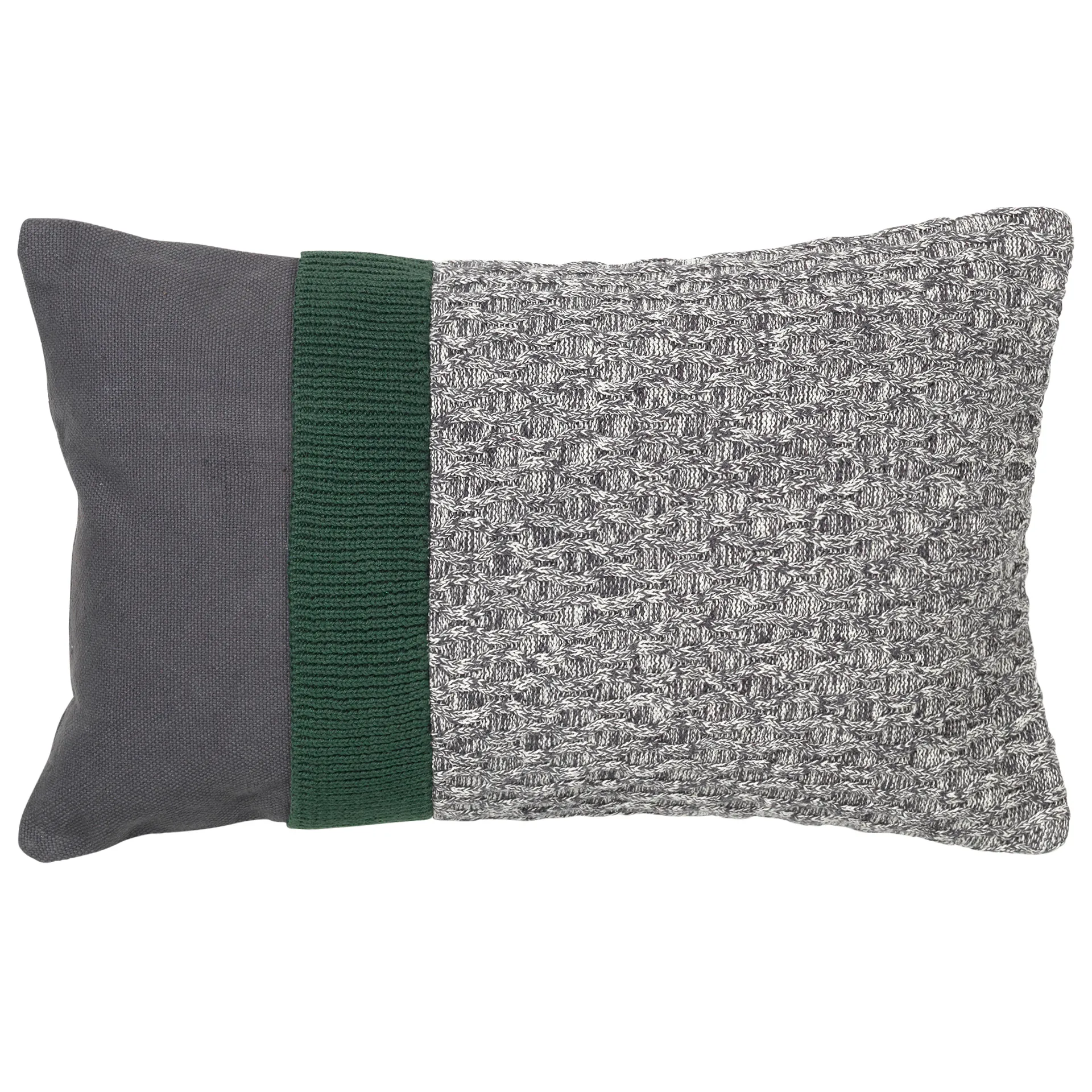 Knit 쿠션 커버 30x50 cm, Dark grey-sycamore Broste Copenhagen | 브로스테코펜하겐