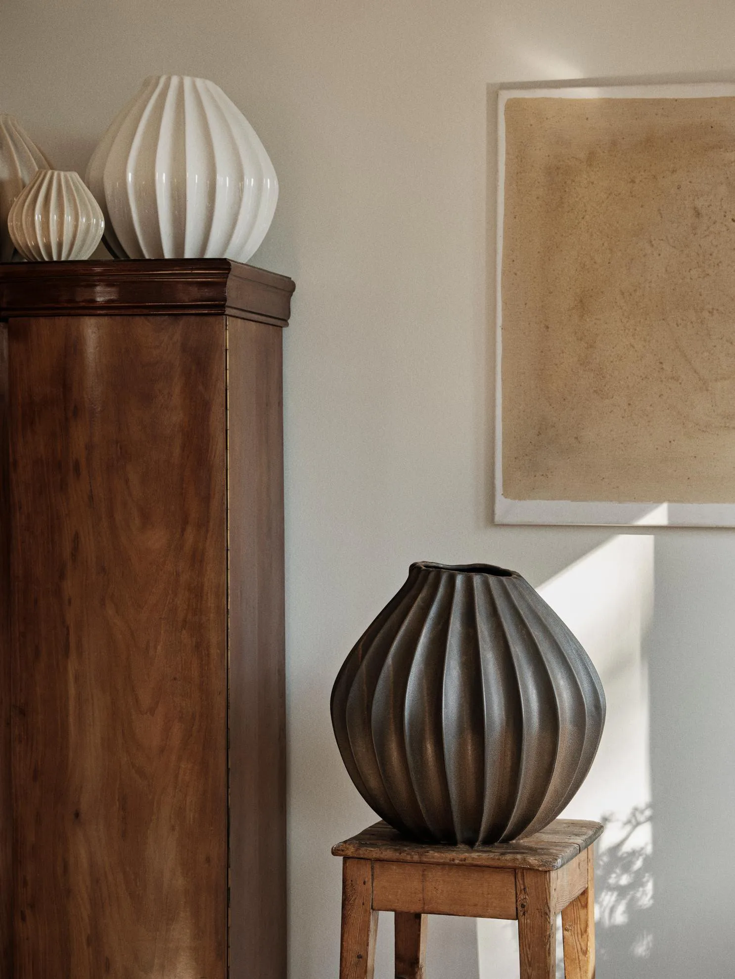 와이드 화병 L 30 cm, Brown Broste Copenhagen | 브로스테코펜하겐