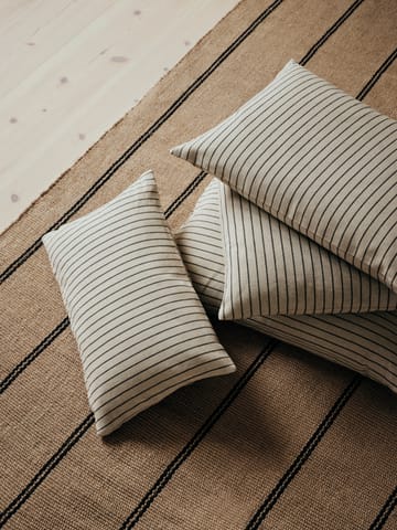 카렌 쿠션 커버 - Light beige-black, 30x50 cm - Broste Copenhagen | 브로스테코펜하겐
