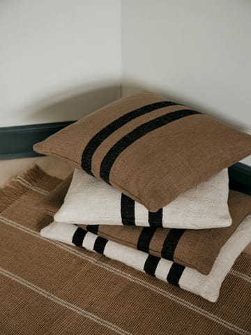 시그룬 쿠션 커버 - Light beige-black, 40x60 cm - Broste Copenhagen | 브로스테코펜하겐