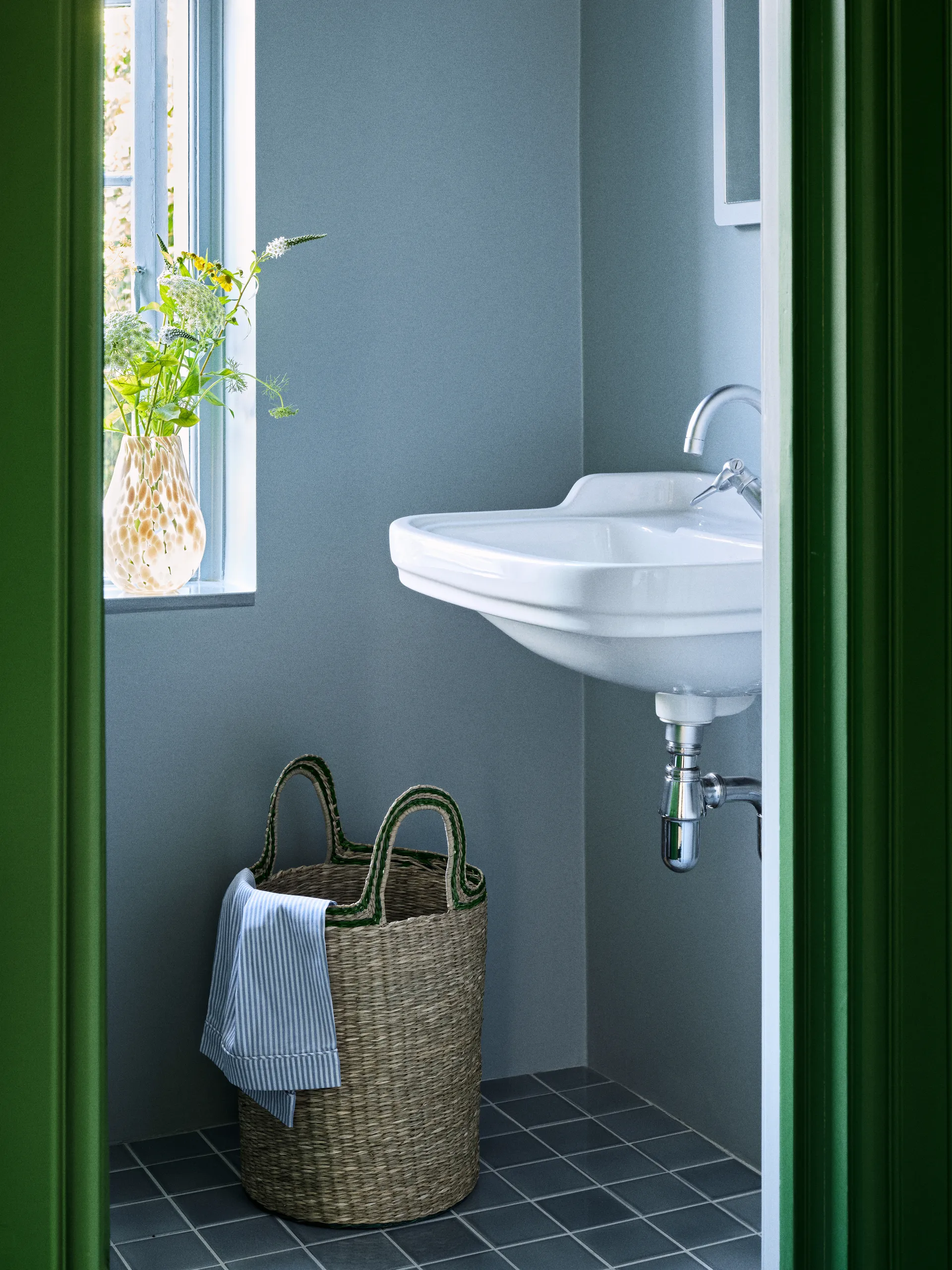 Lykke 수납 박스 3개 세트, Natural-green Broste Copenhagen | 브로스테코펜하겐