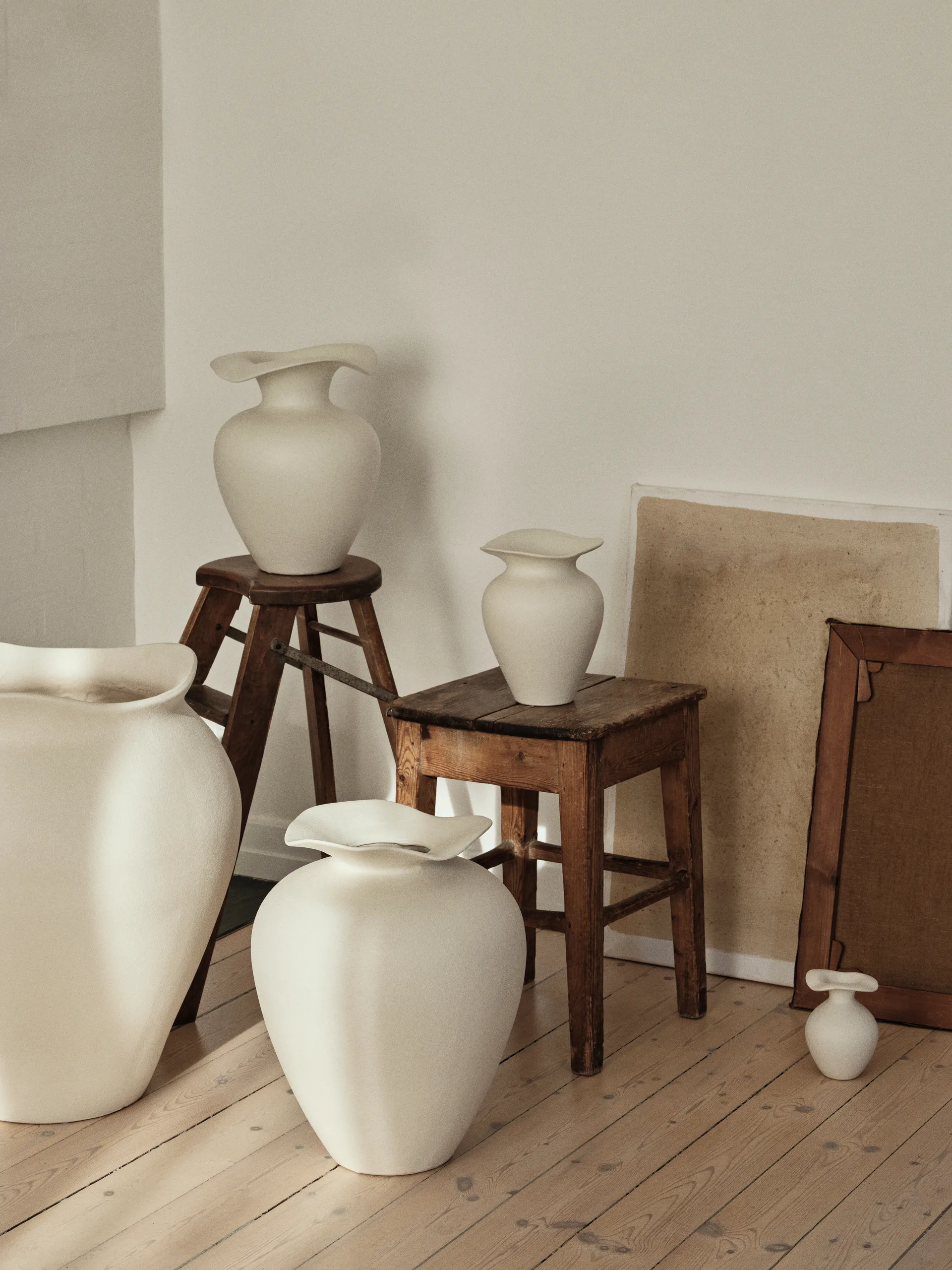 플로렌티나 화병 M 32 cm, White Broste Copenhagen | 브로스테코펜하겐