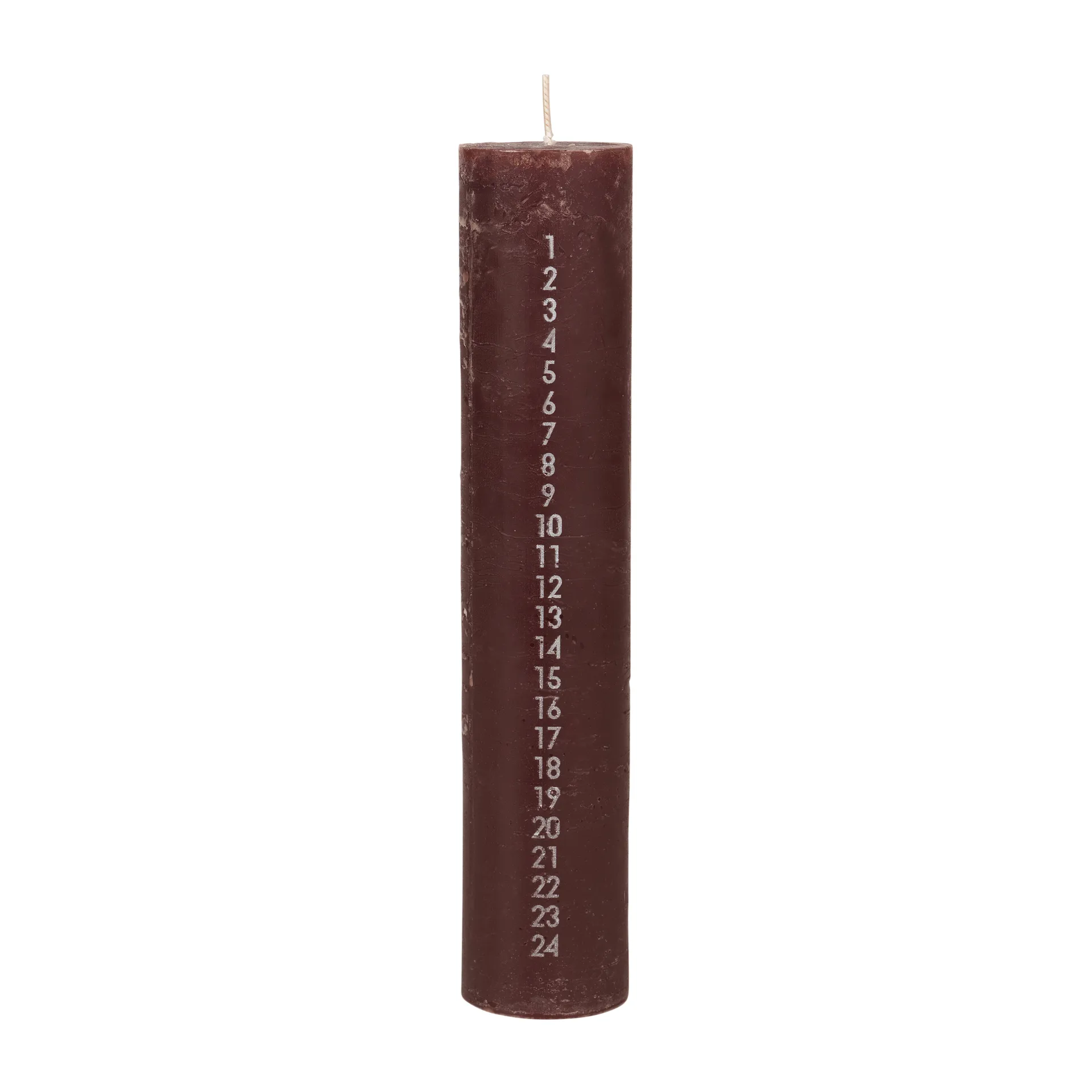 러스틱 대림절 양초, Madder brown Broste Copenhagen | 브로스테코펜하겐