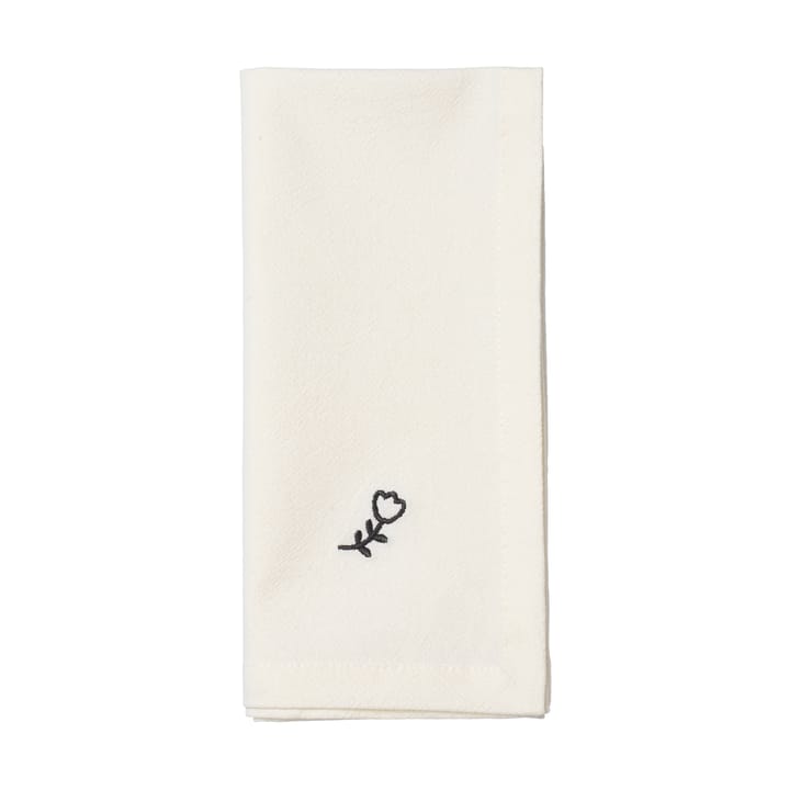 Mai 천 냅킨 45x45cm, Black-off white. Broste Copenhagen | 브로스테코펜하겐