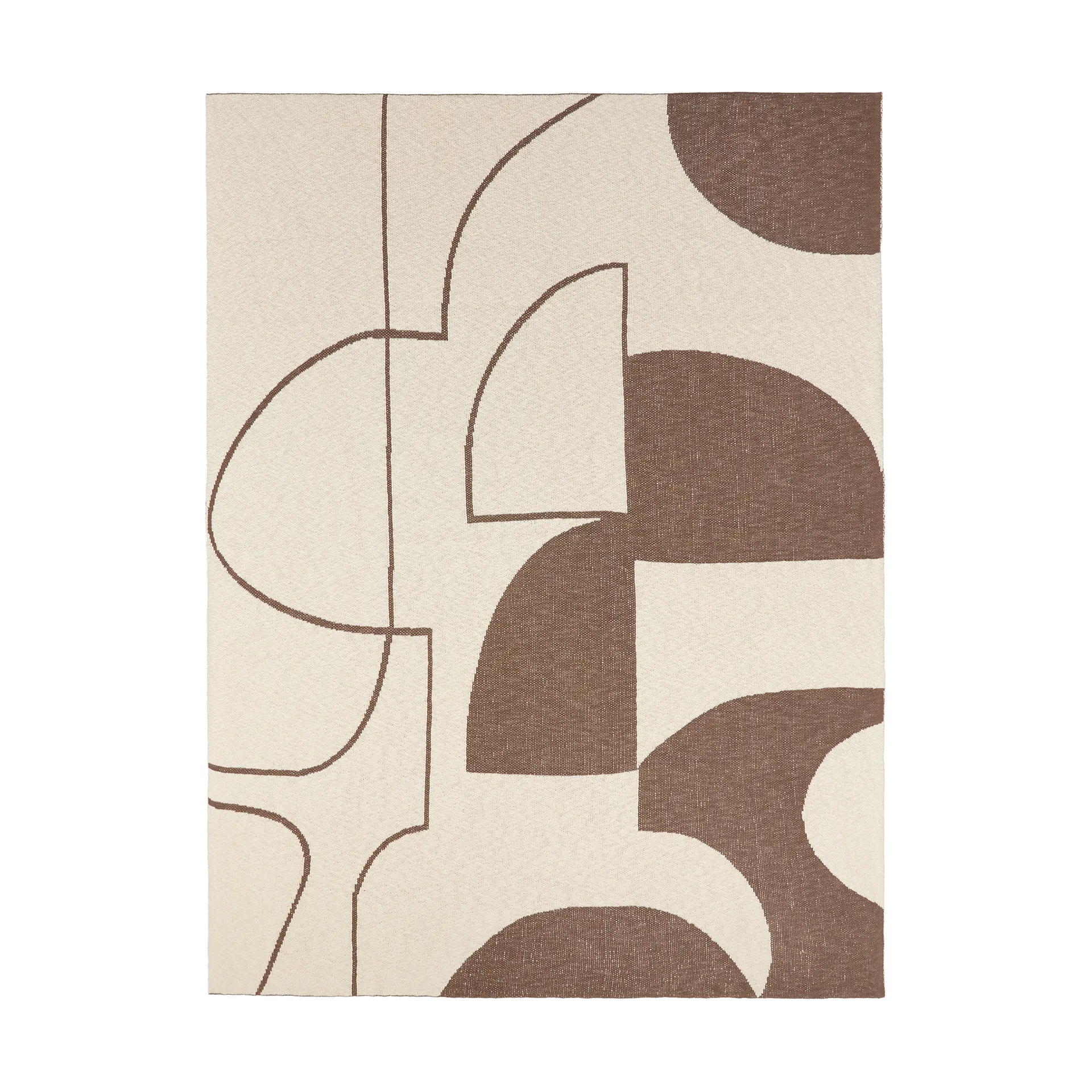 Maren 스로우 130x180 cm, Kangaroo brown-off white Broste Copenhagen | 브로스테코펜하겐