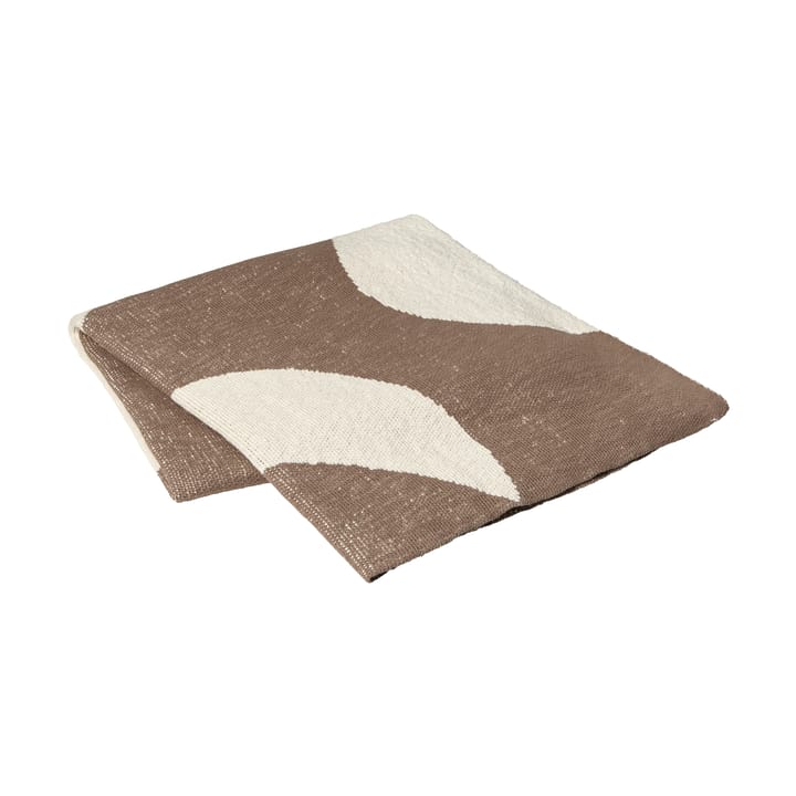 Maren 스로우 130x180 cm - Kangaroo brown-off white - Broste Copenhagen | 브로스테코펜하겐