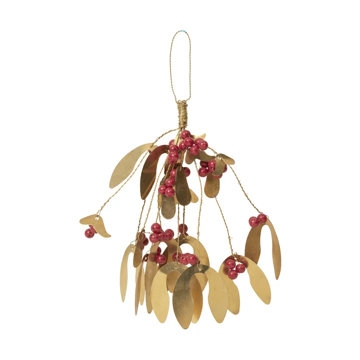 Mistletoe 크리스마스 트리 오너먼트 - Deep Red - Broste Copenhagen | 브로스테코펜하겐
