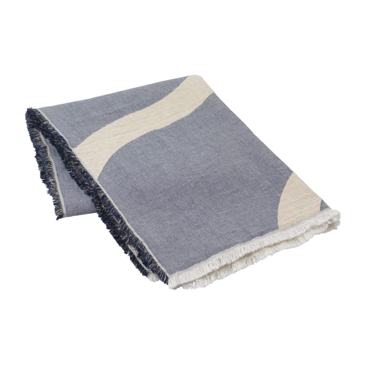 타이드 스로우 코튼-라인n 130x180 cm, Maritime blue Broste Copenhagen | 브로스테코펜하겐