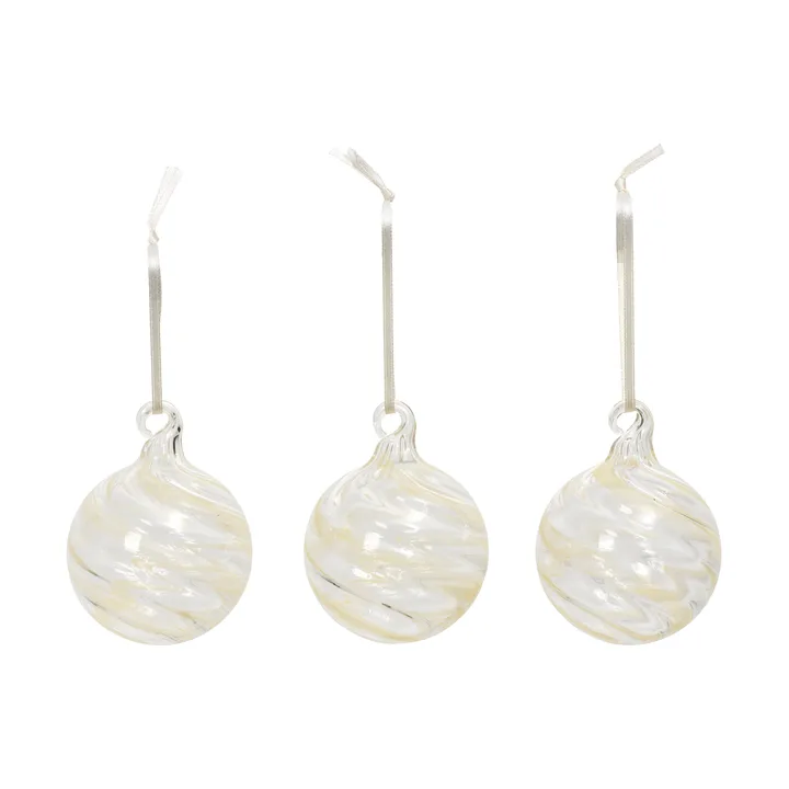 스월 크리스마스 오너먼트 - Off white-clear - Broste Copenhagen | 브로스테코펜하겐