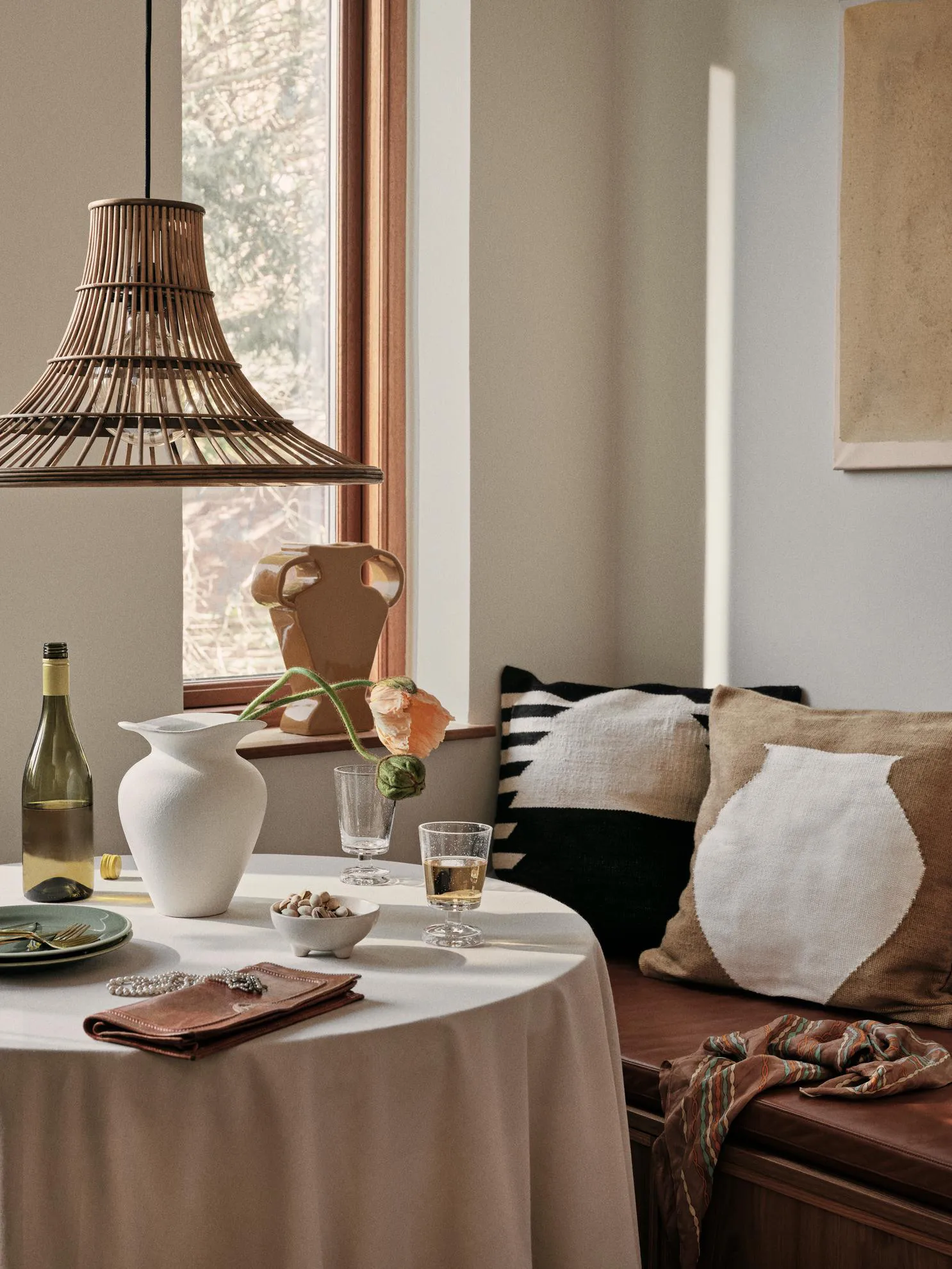 플로렌티나 화병 S 22.5 cm, White Broste Copenhagen | 브로스테코펜하겐