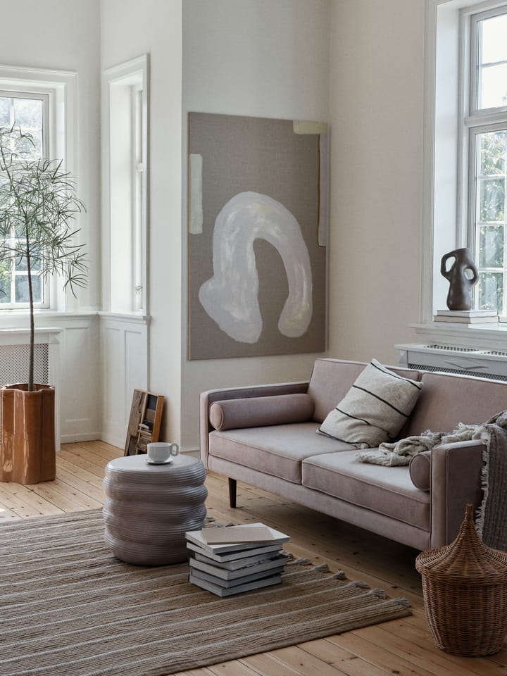 Sigrid 쿠션 커버 50x50 cm - Light beige-black - Broste Copenhagen | 브로스테코펜하겐