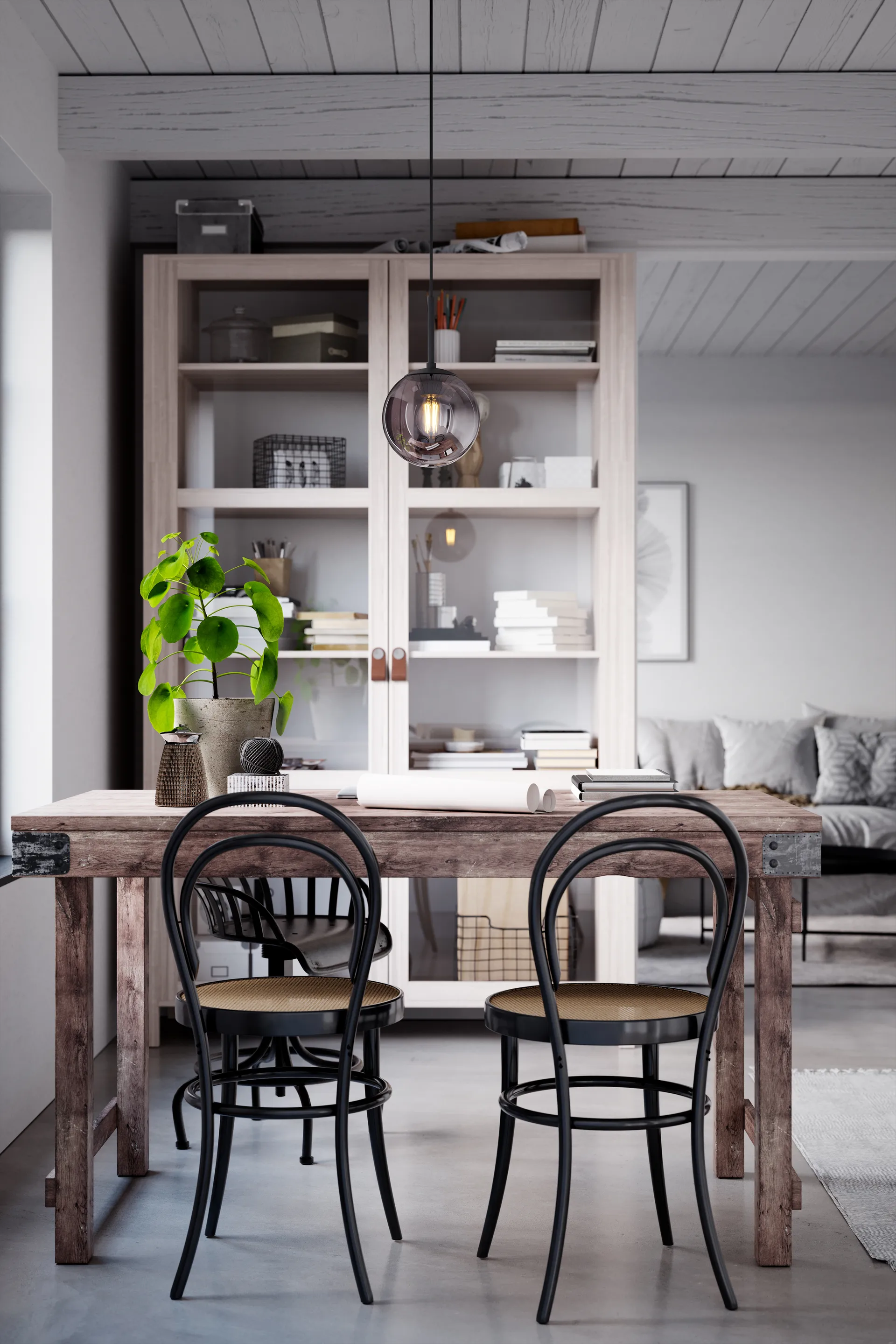 보일 천장 펜던트 Ø18 cm, Smoky Gray By Rydéns | 바이뤼덴스