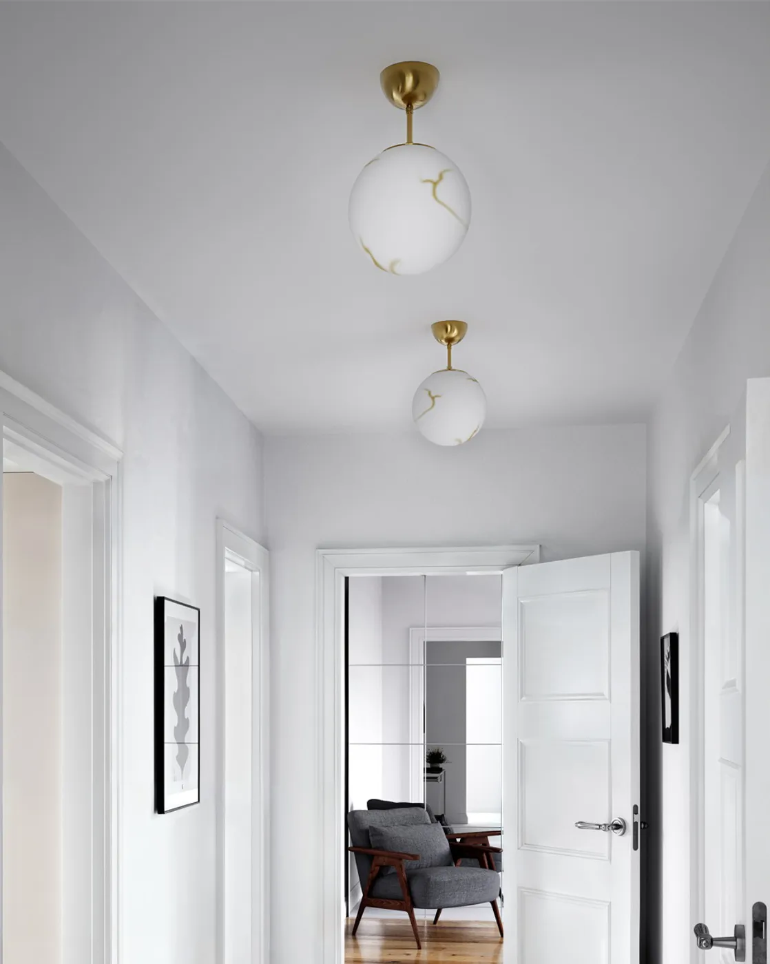 벨라지오 펜던트 조명 Ø25 cm, Brass-white By Rydéns | 바이뤼덴스