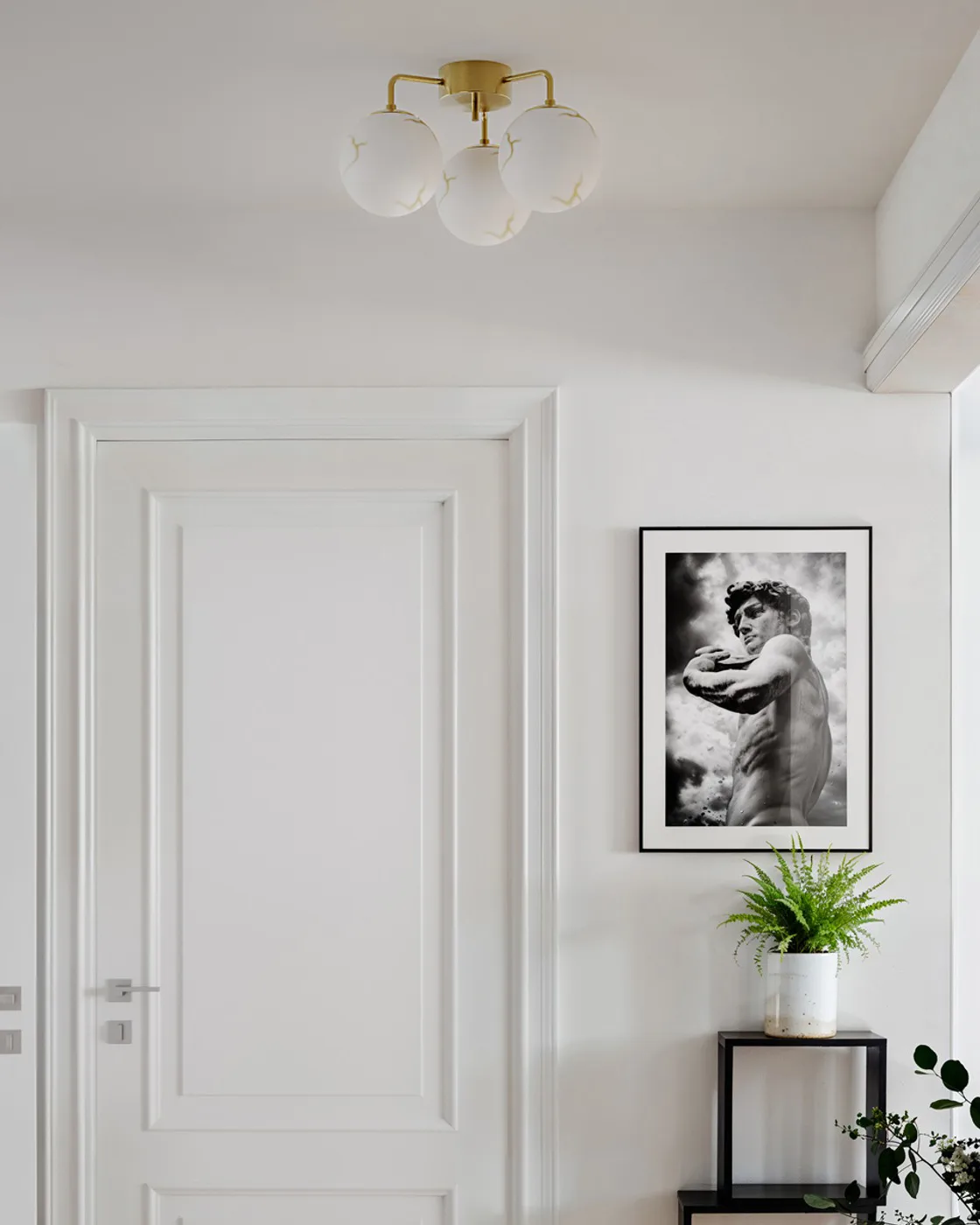 벨라지오 천장 조명 3-라이트, Brass-white By Rydéns | 바이뤼덴스