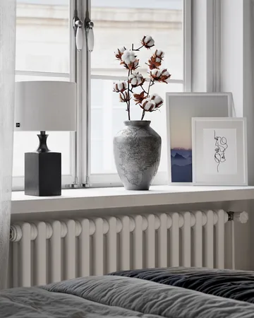 우디 테이블 조명 41 cm - Black-white - By Rydéns | 바이뤼덴스