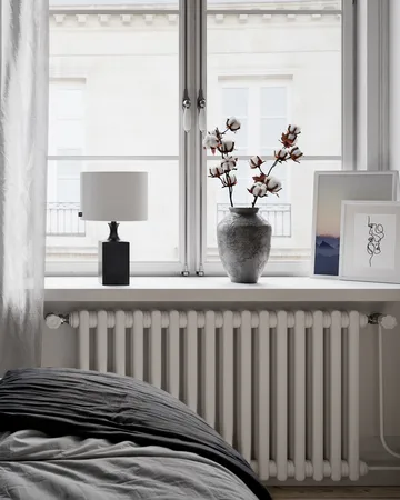 우디 테이블 조명 41 cm - Black-white - By Rydéns | 바이뤼덴스