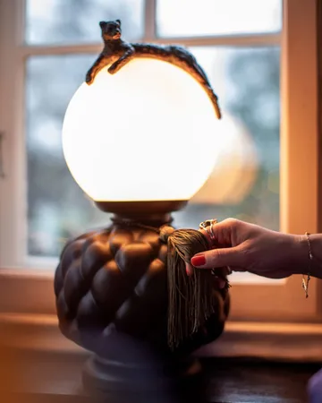 비바 라 디바 테이블 조명 45 cm - Black-matte white - By Rydéns | 바이뤼덴스