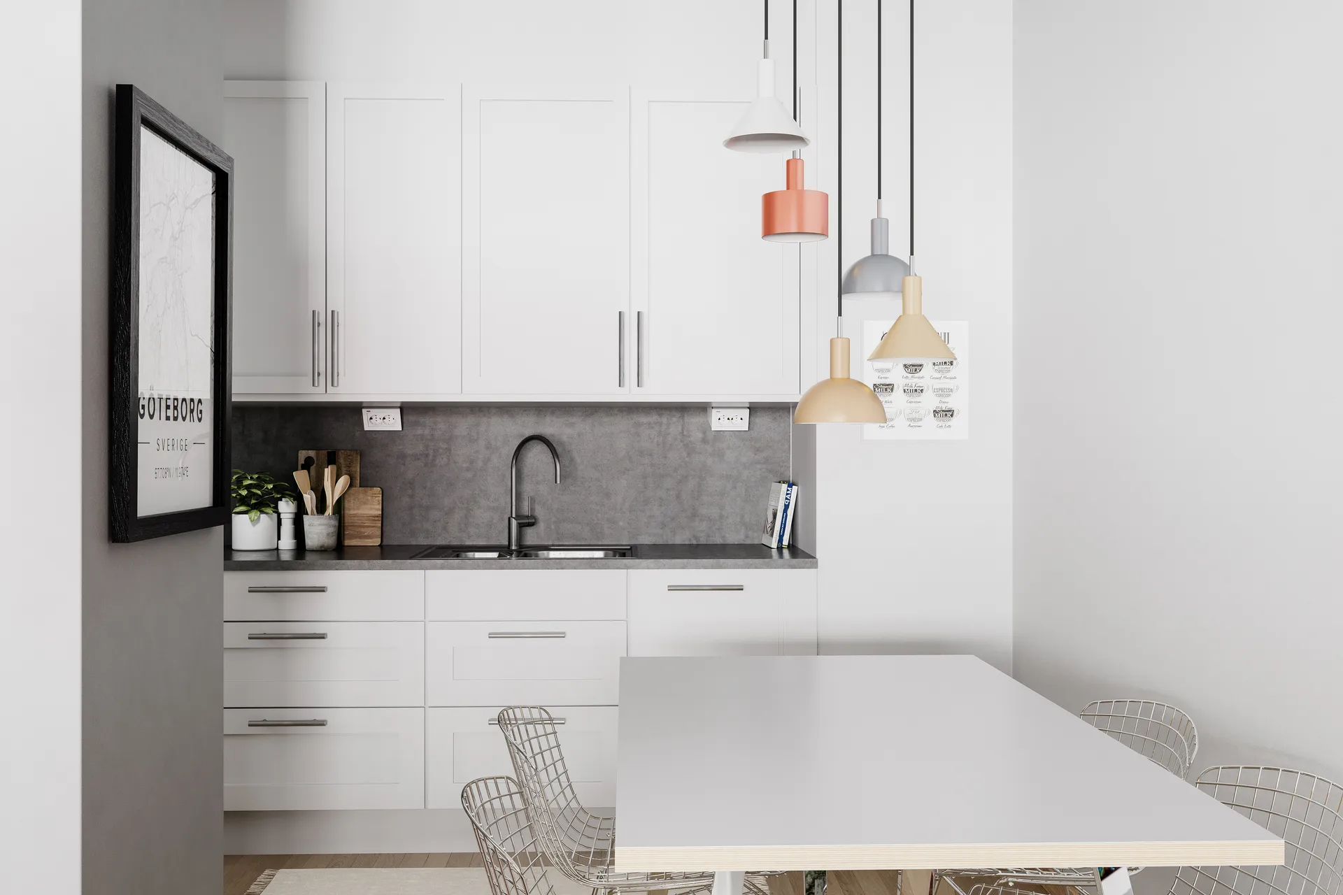 카바노 5-로우 펜던트 조명, Multi By Rydéns | 바이뤼덴스