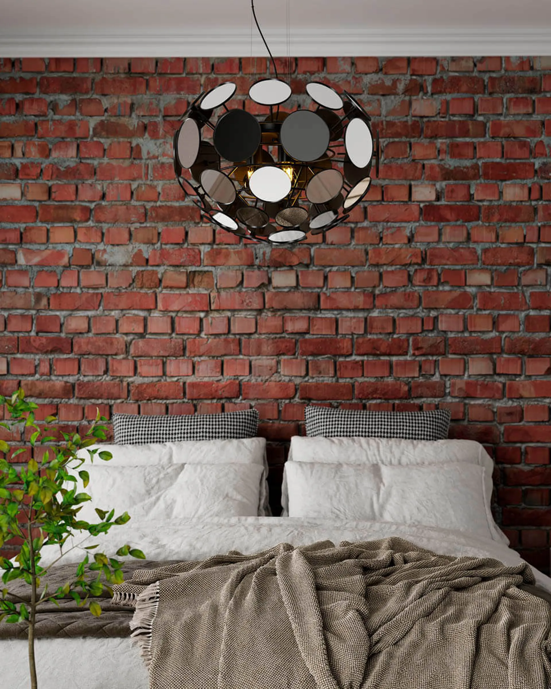 바니타 천장 조명 50 cm, Mirror By Rydéns | 바이뤼덴스