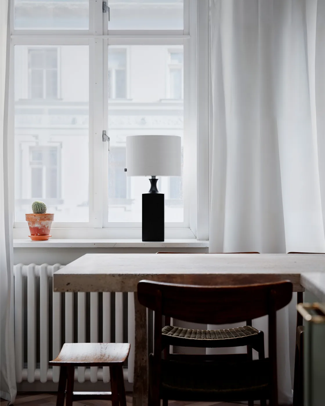 우디 테이블 조명 56 cm, Black-white By Rydéns | 바이뤼덴스