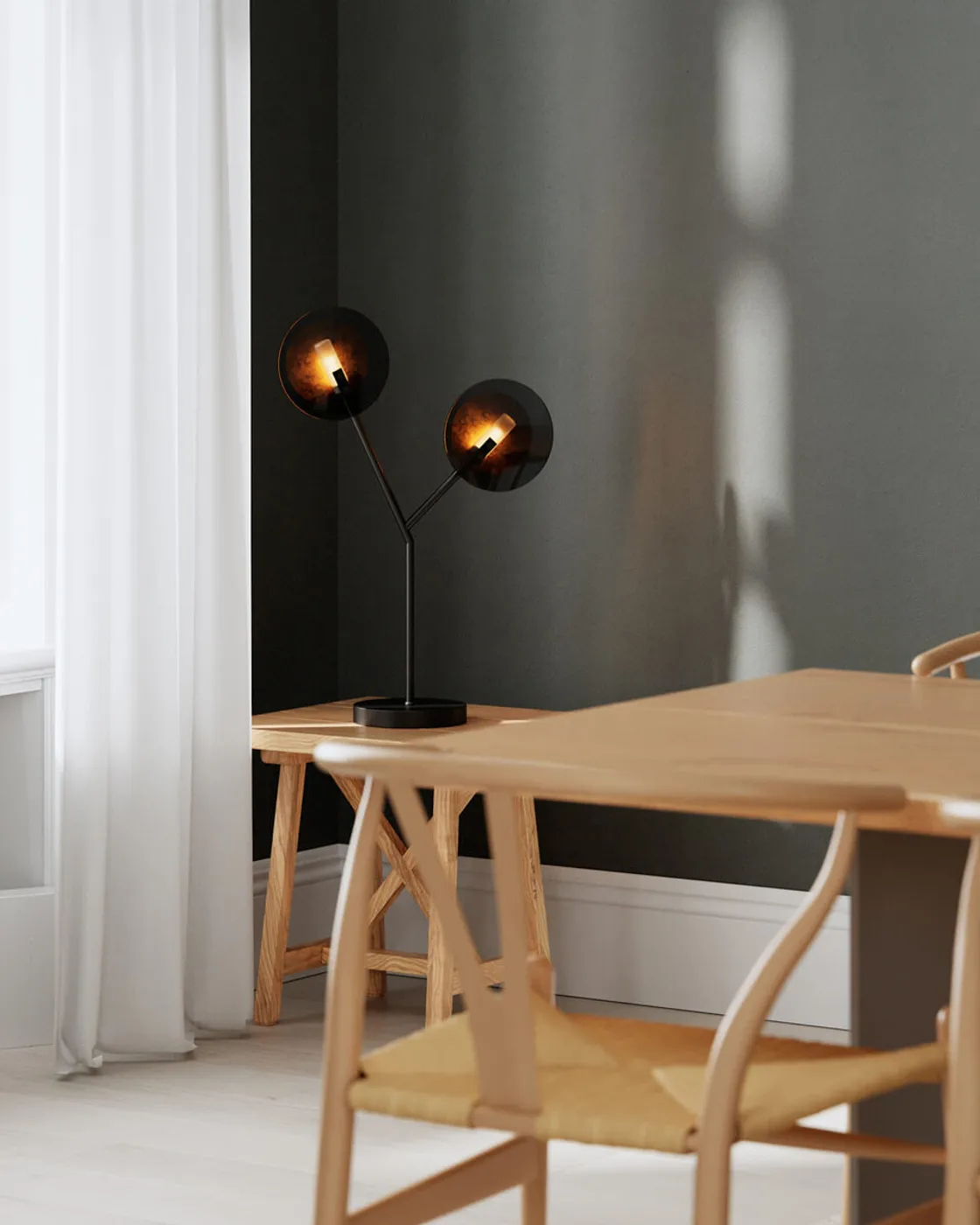 투르노 테이블 조명 59 cm, Matte black-gold By Rydéns | 바이뤼덴스