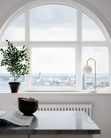 벨라지오 테이블 조명 60 cm - Brass-white - By Rydéns | 바이뤼덴스