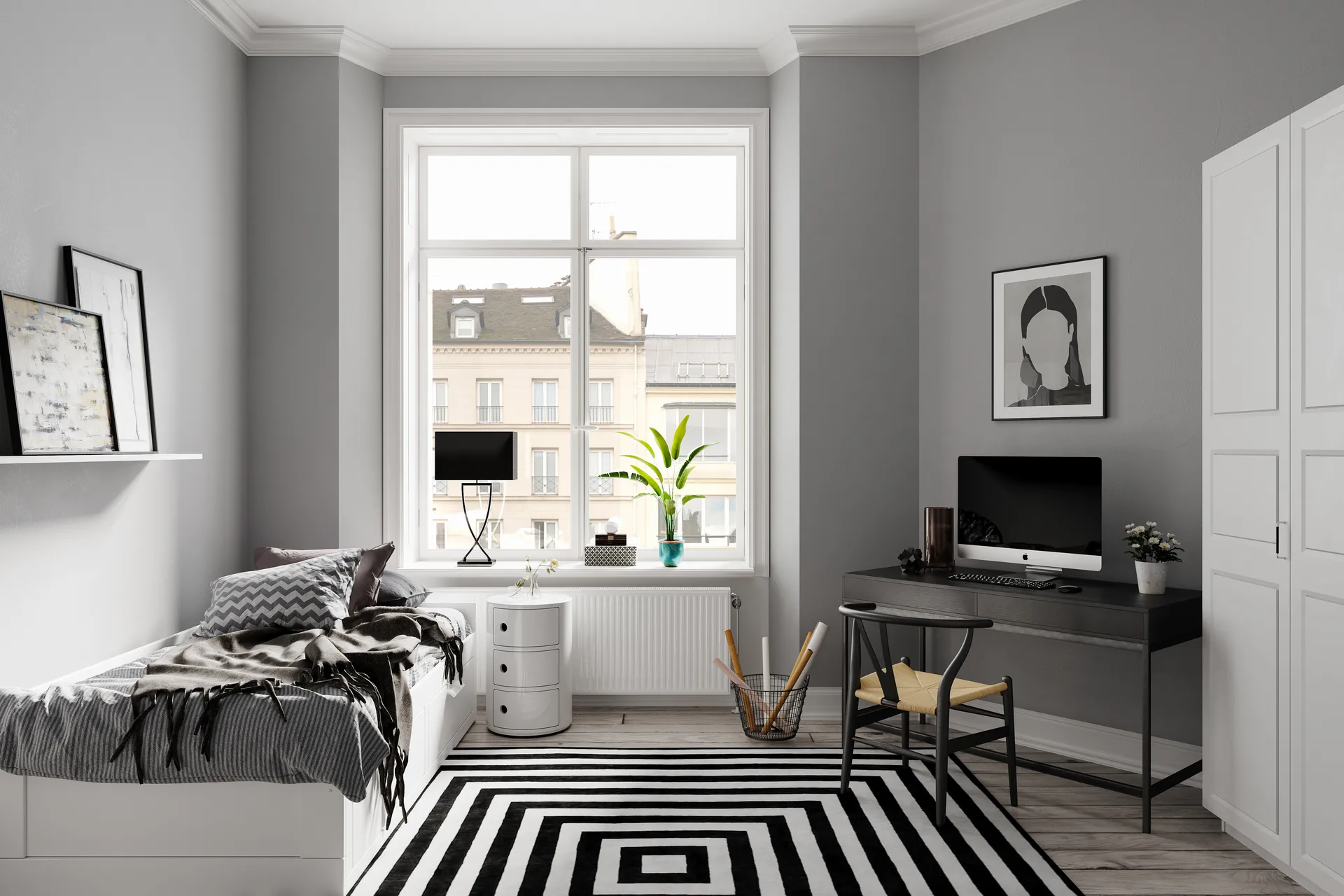 오메가 무선 테이블 조명 69 cm, Black-chrome By Rydéns | 바이뤼덴스