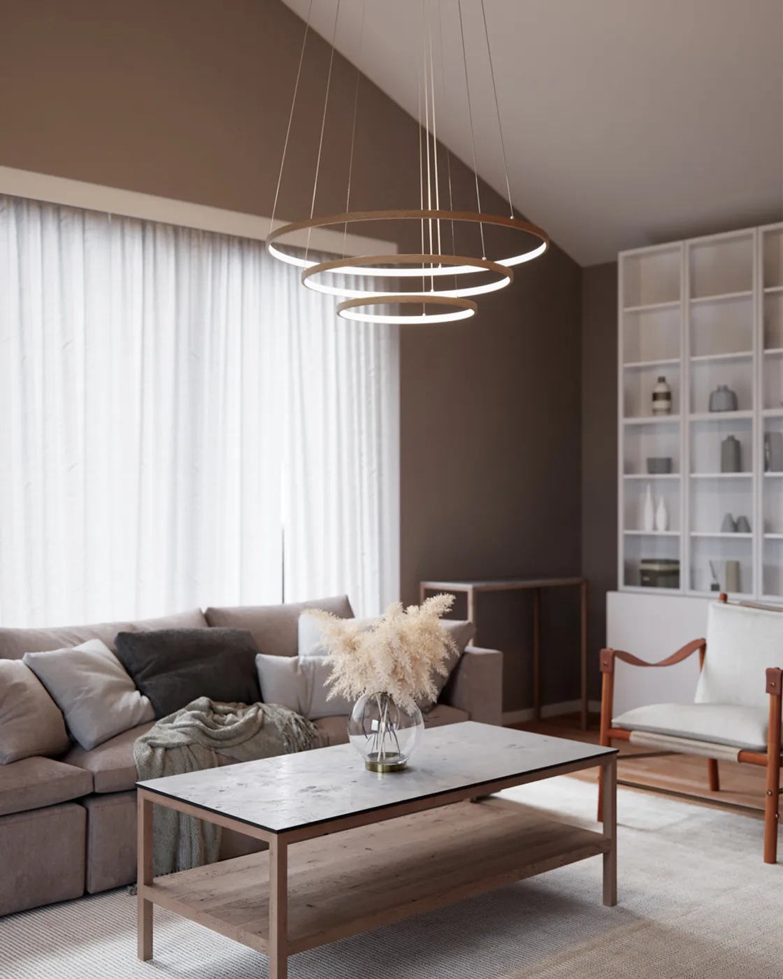 트리오네 천장 조명 Ø80 cm, Nature By Rydéns | 바이뤼덴스