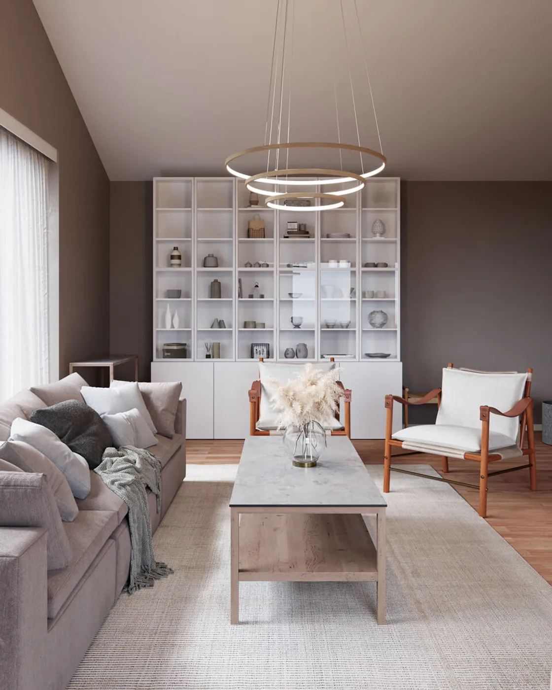 트리오네 천장 조명 Ø80 cm, Nature By Rydéns | 바이뤼덴스