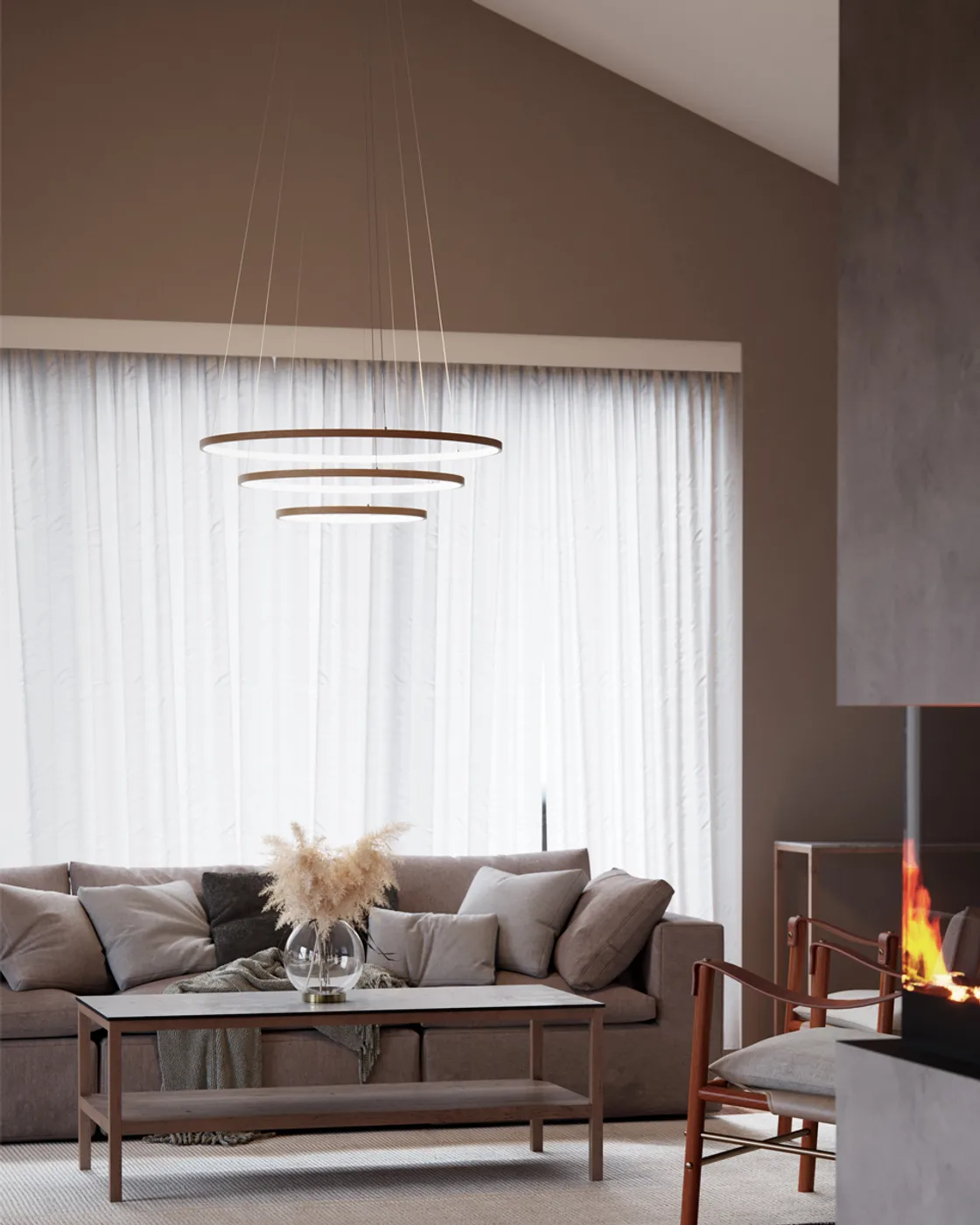 트리오네 천장 조명 Ø80 cm, Nature By Rydéns | 바이뤼덴스