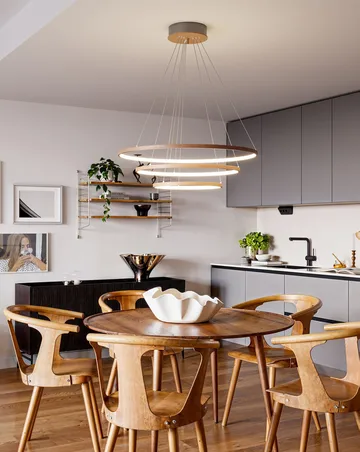 트리오네 천장 조명 Ø80 cm - Walnut - By Rydéns | 바이뤼덴스