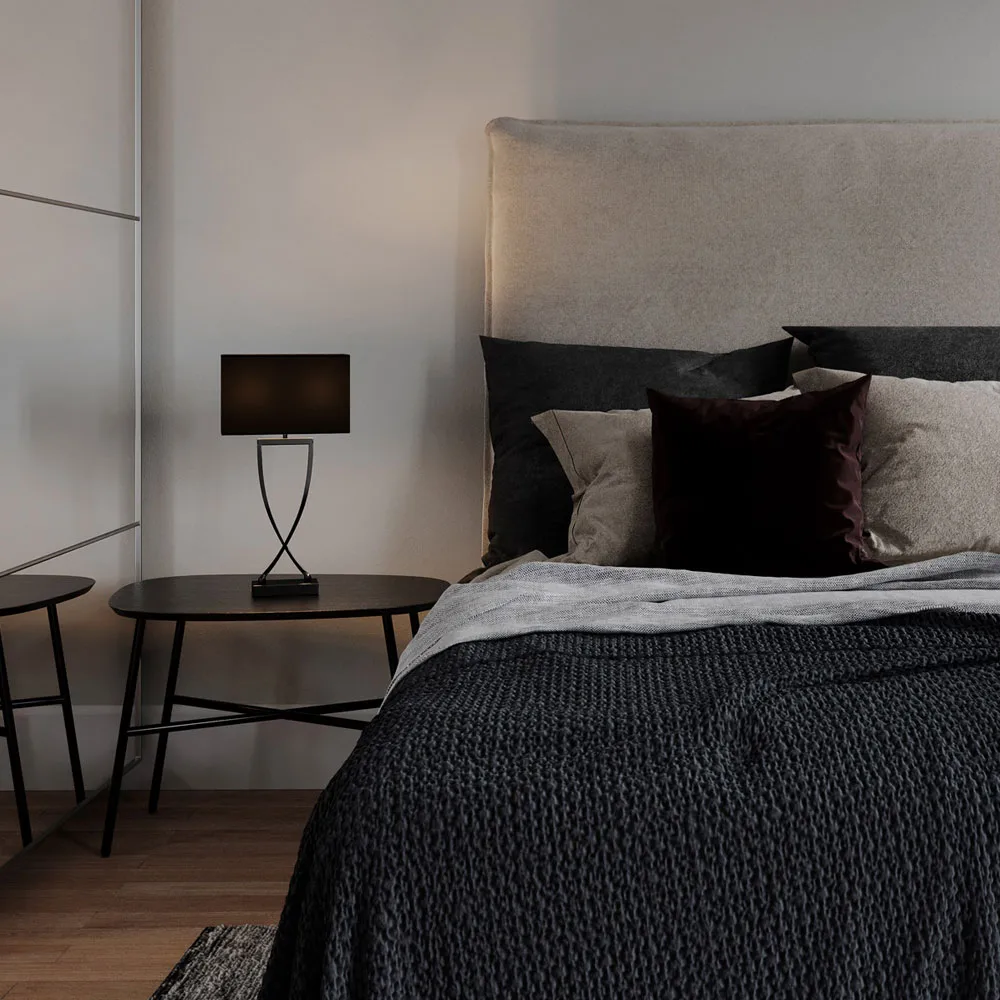 오메가 테이블 조명, Black/chrome, h52 By Rydéns | 바이뤼덴스